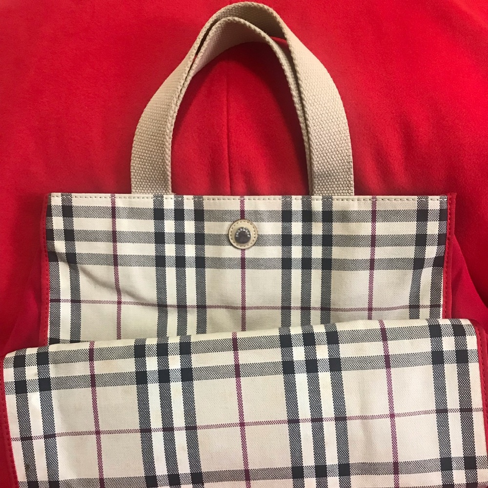 Burberry Canvas Tote Bag